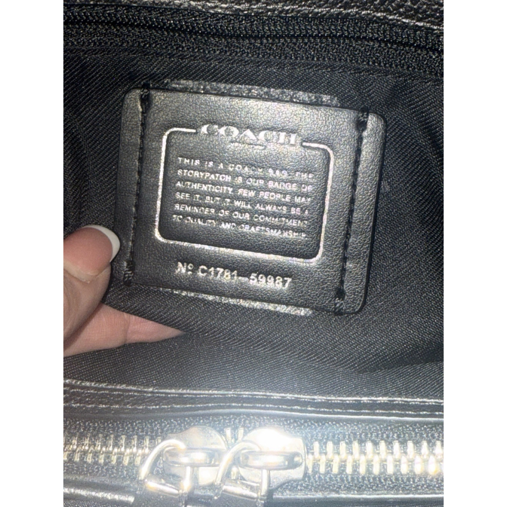 Coach Black Leather Tote Bag - Picture 5 of 14